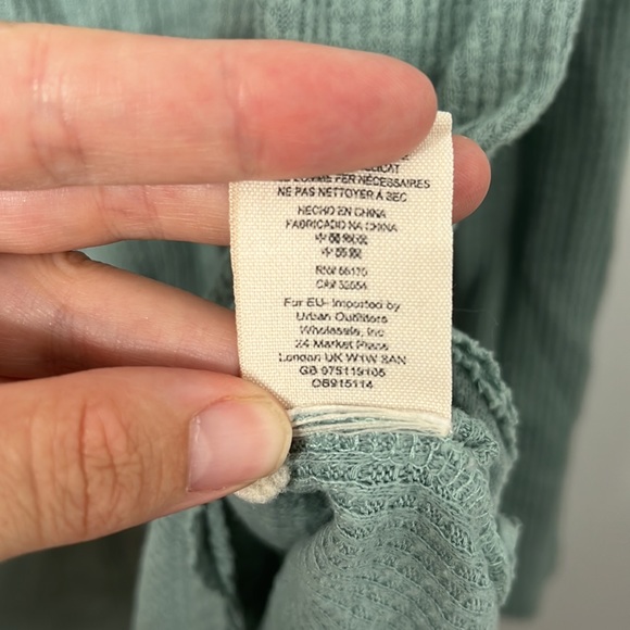 Free People Must Have Light Green Button Henley - Picture 5 of 6